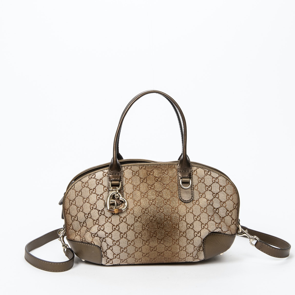Gucci gold cotton handbag