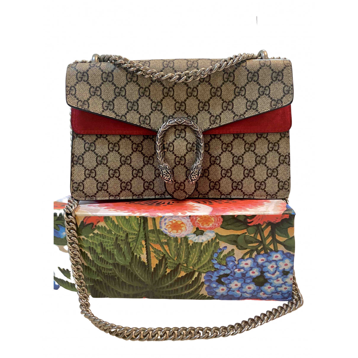 Gucci dionysus beige cloth handbag