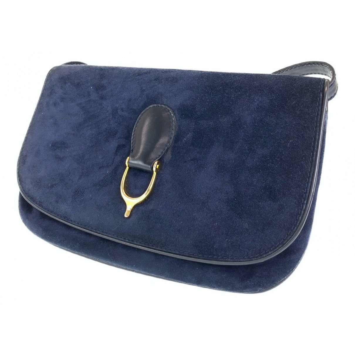 Gucci black suede handbag