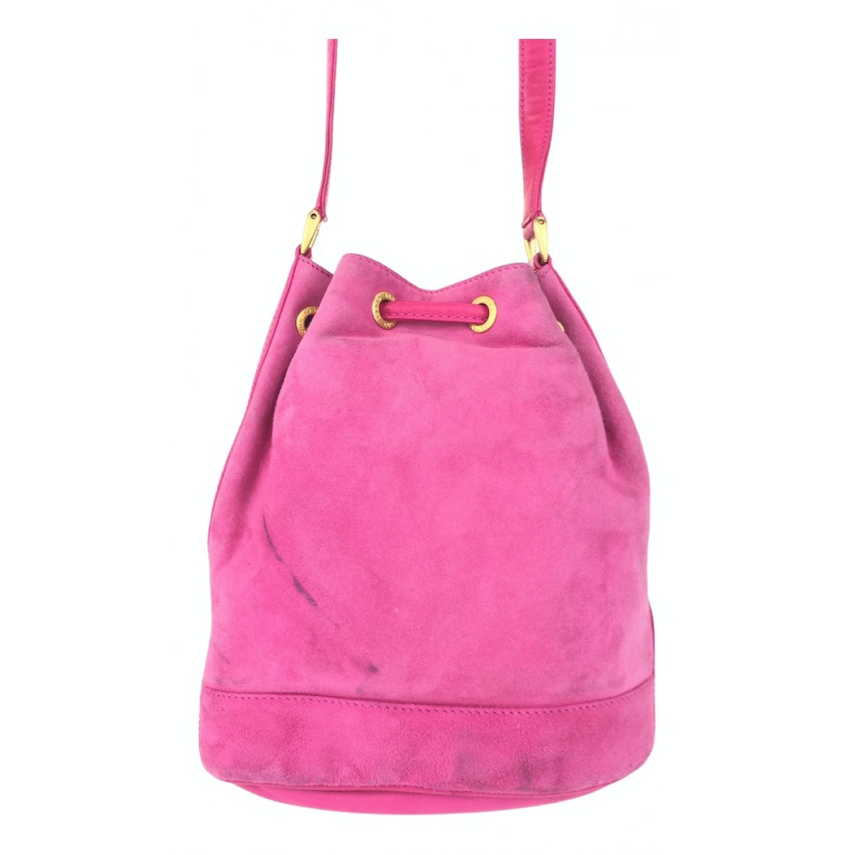 Gucci pink suede handbag
