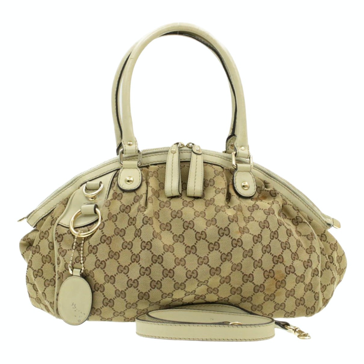 Gucci beige cloth handbag