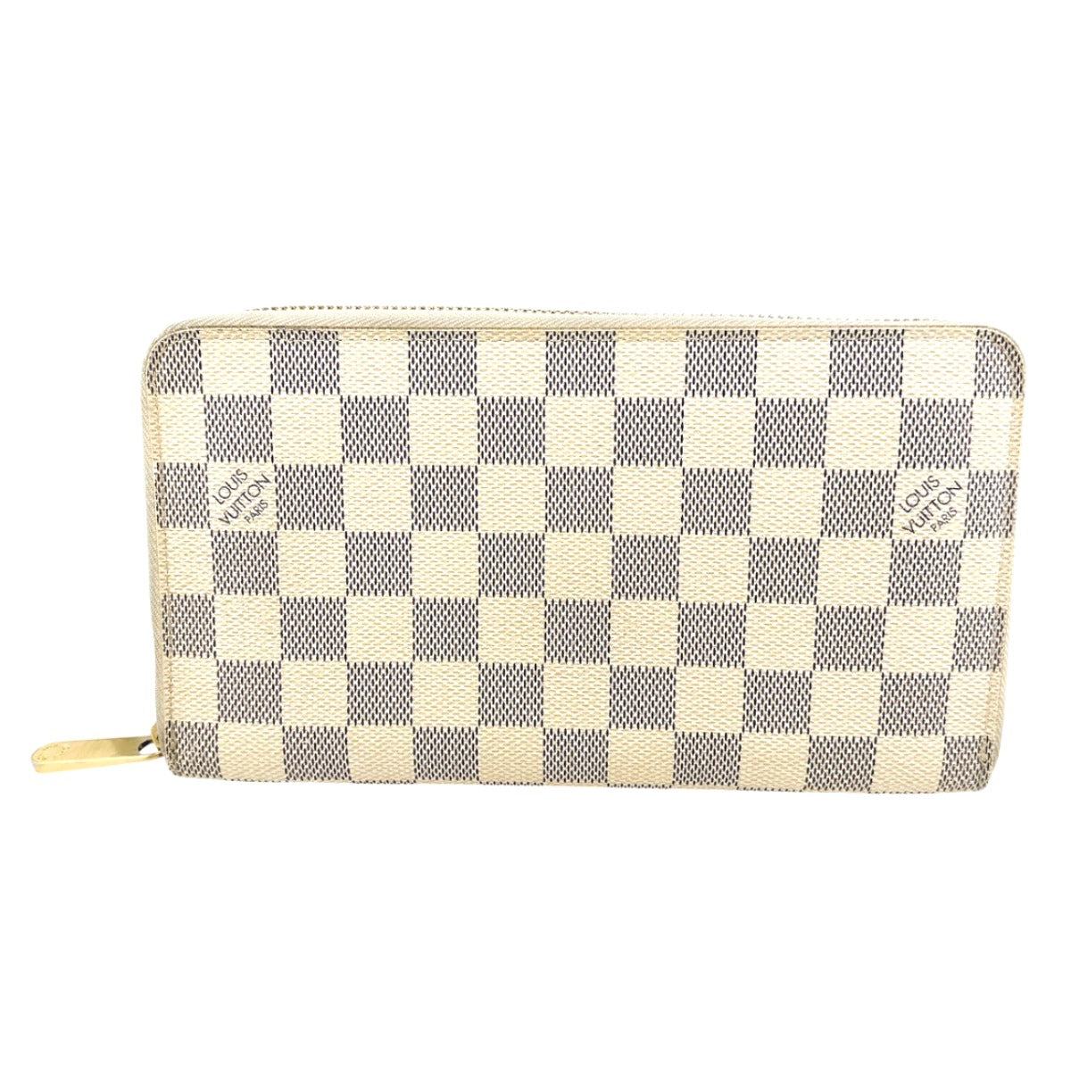 Louis Vuitton Long Purse N60012 Damier Canvas White Wallet Case