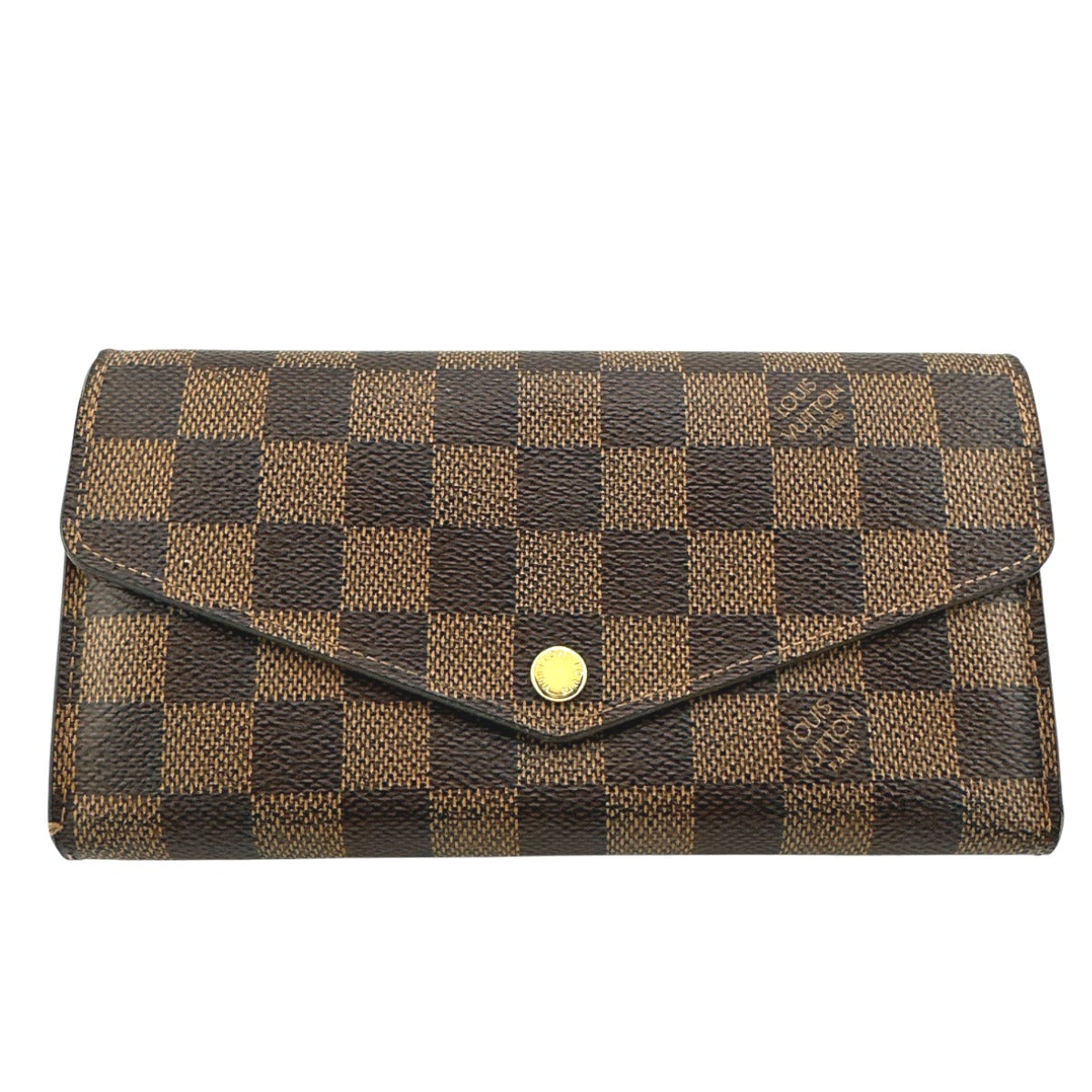 Louis Vuitton Long Purse N63209 Damier Ebene Canvas Wallet Case 0