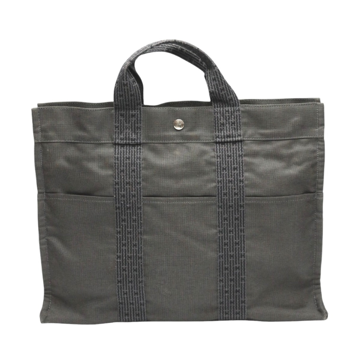 Hermes Tote Bag Tote Mm Her Line Unisex Unisex Canvas Gray