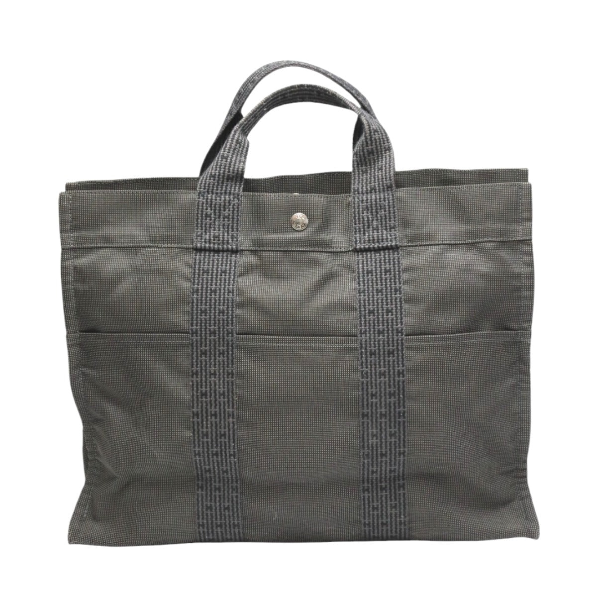 Hermes Tote Bag Tote Mm Her Line Unisex Unisex Canvas Gray