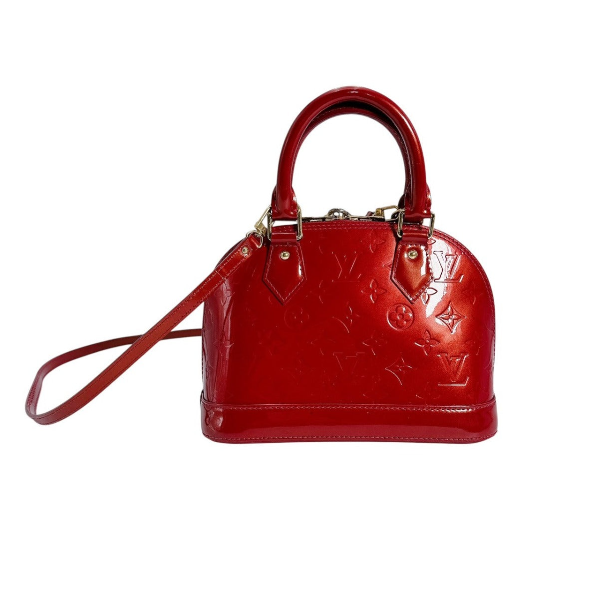 Louis Vuitton M91606 Vernis Pomdamul Alma BB Monogram Handbag
