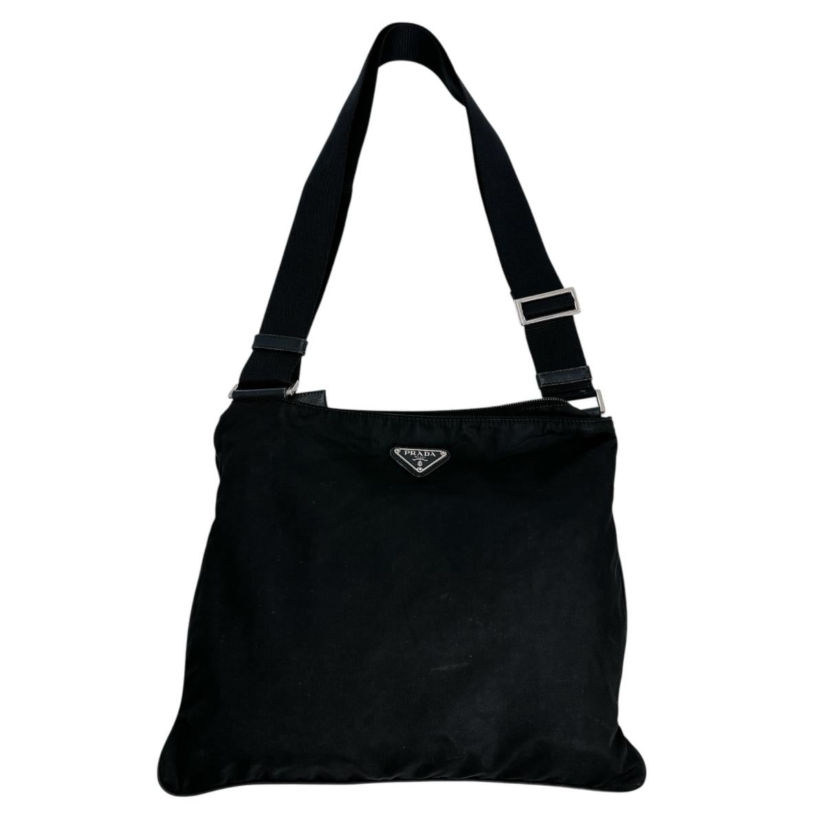 Shoulder Bag Cross Sling Bag Lightweight Crossbody Nylon Black Crossbody Bag