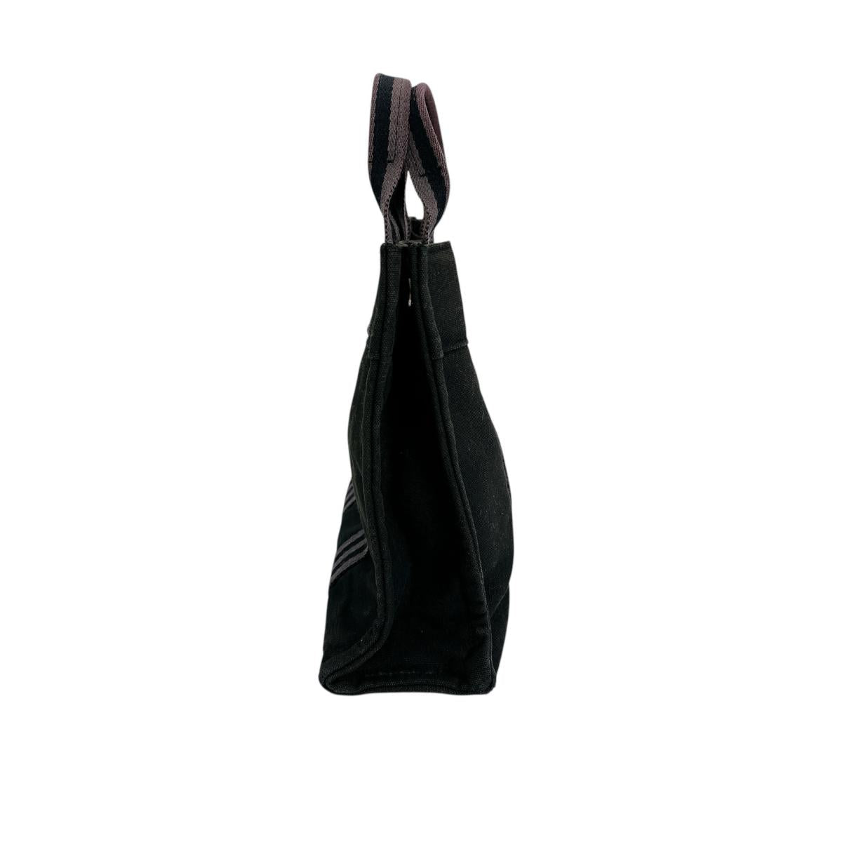Hermes Tote Bag Cotton Handbag Fool Toepm Unisex Unisex Canvas Black