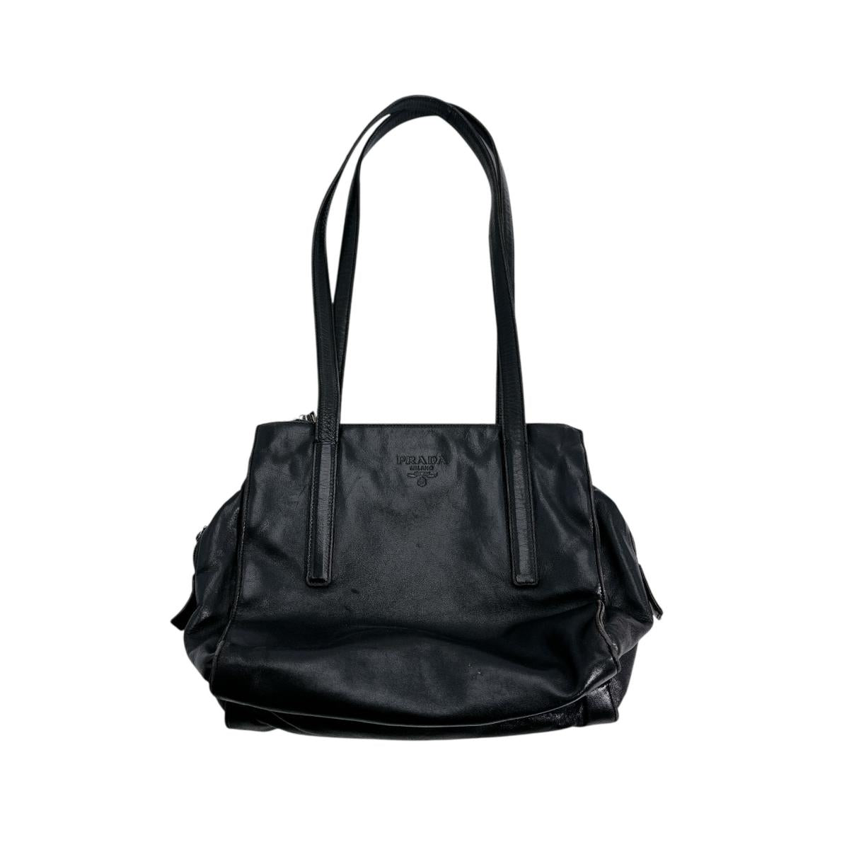 Tote Bag Tote Bag Embossed Women Leather Black