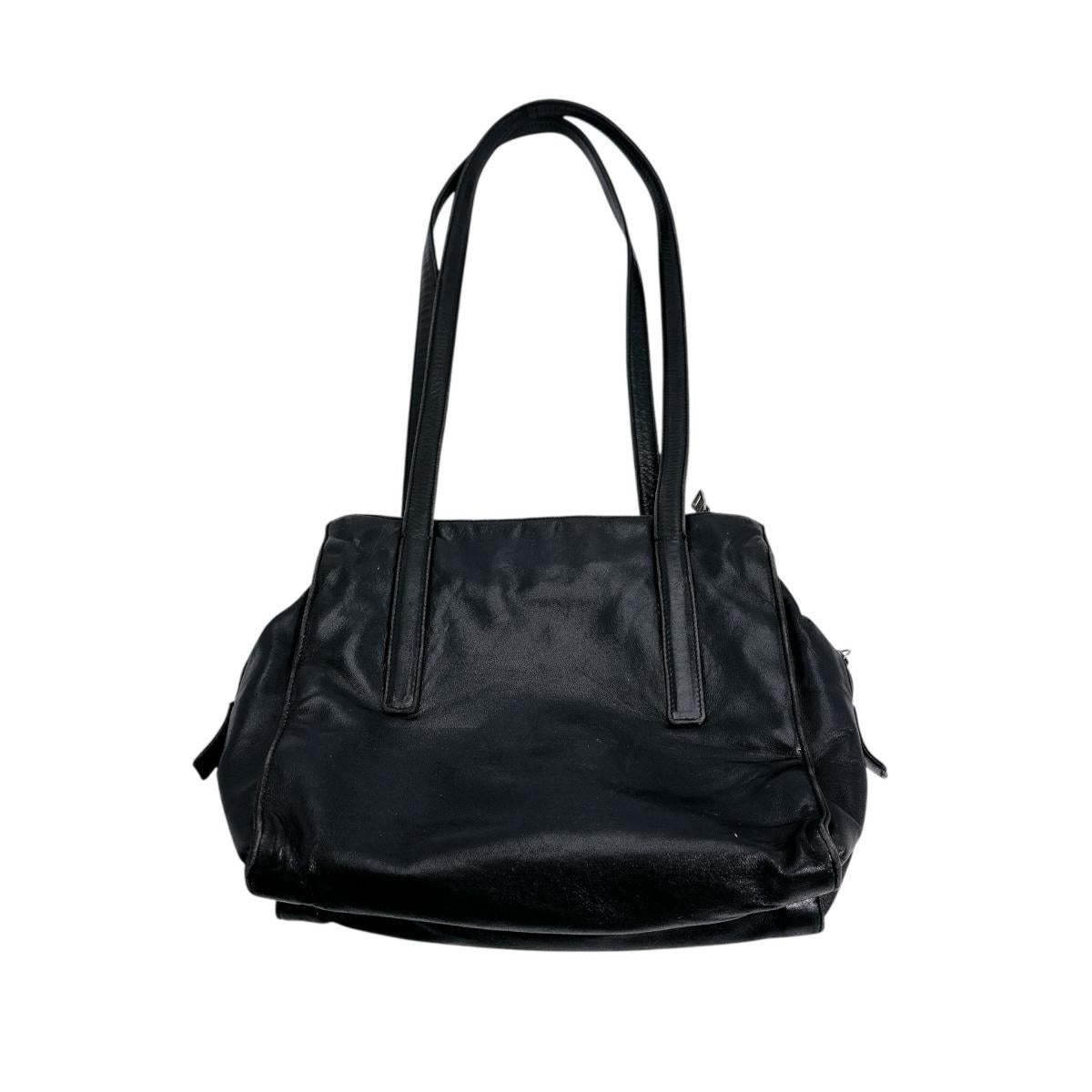 Tote Bag Tote Bag Embossed Women Leather Black
