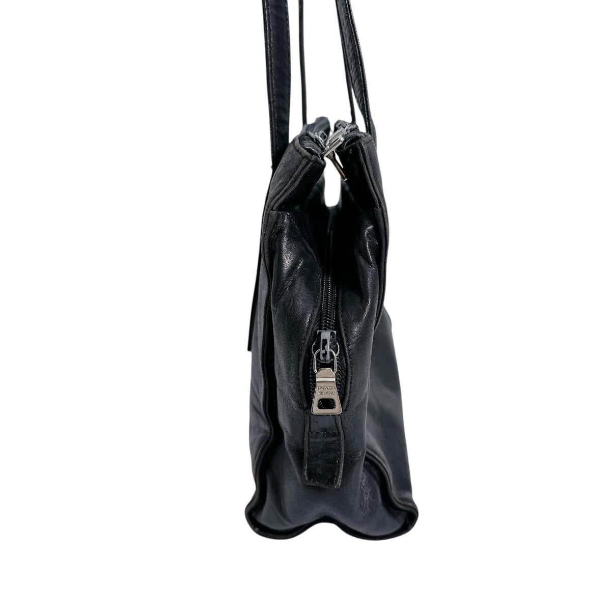 Tote Bag Tote Bag Embossed Women Leather Black