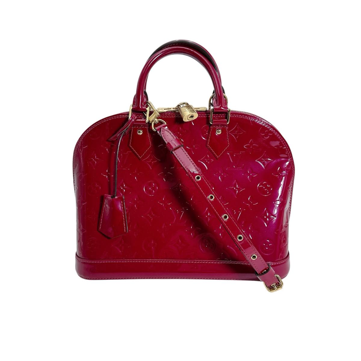 Louis Vuitton M91770 Vernis Rose Ding Vernis Monogram Handbag