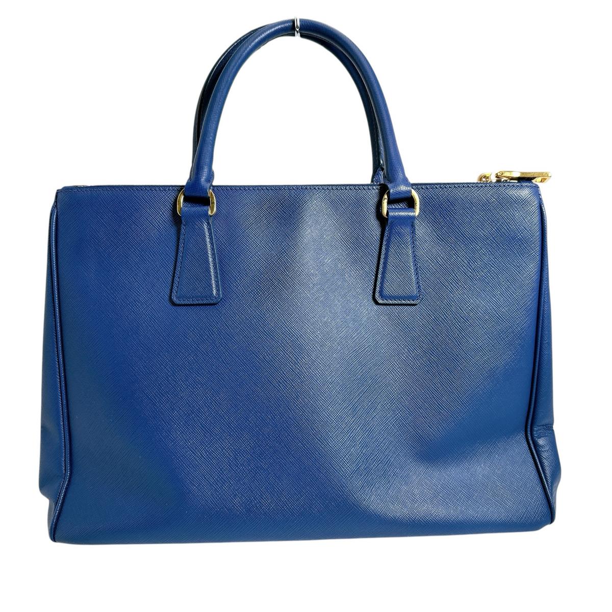 Sapphiano Galleria Leather Blue Travel Bag