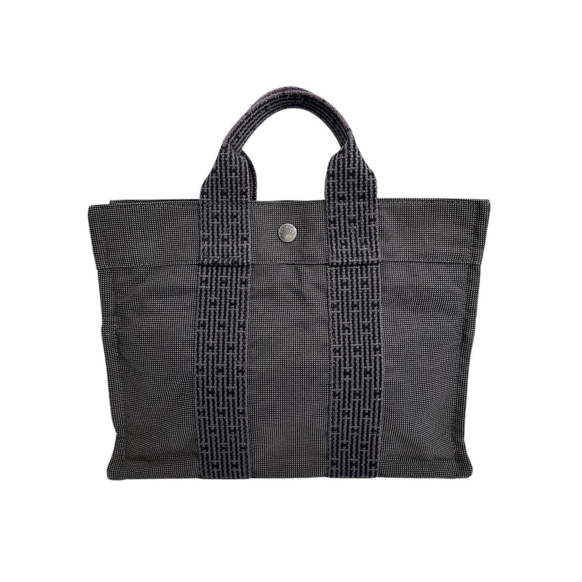 Hermes Tote Bag Her Linepm Canvas Gray