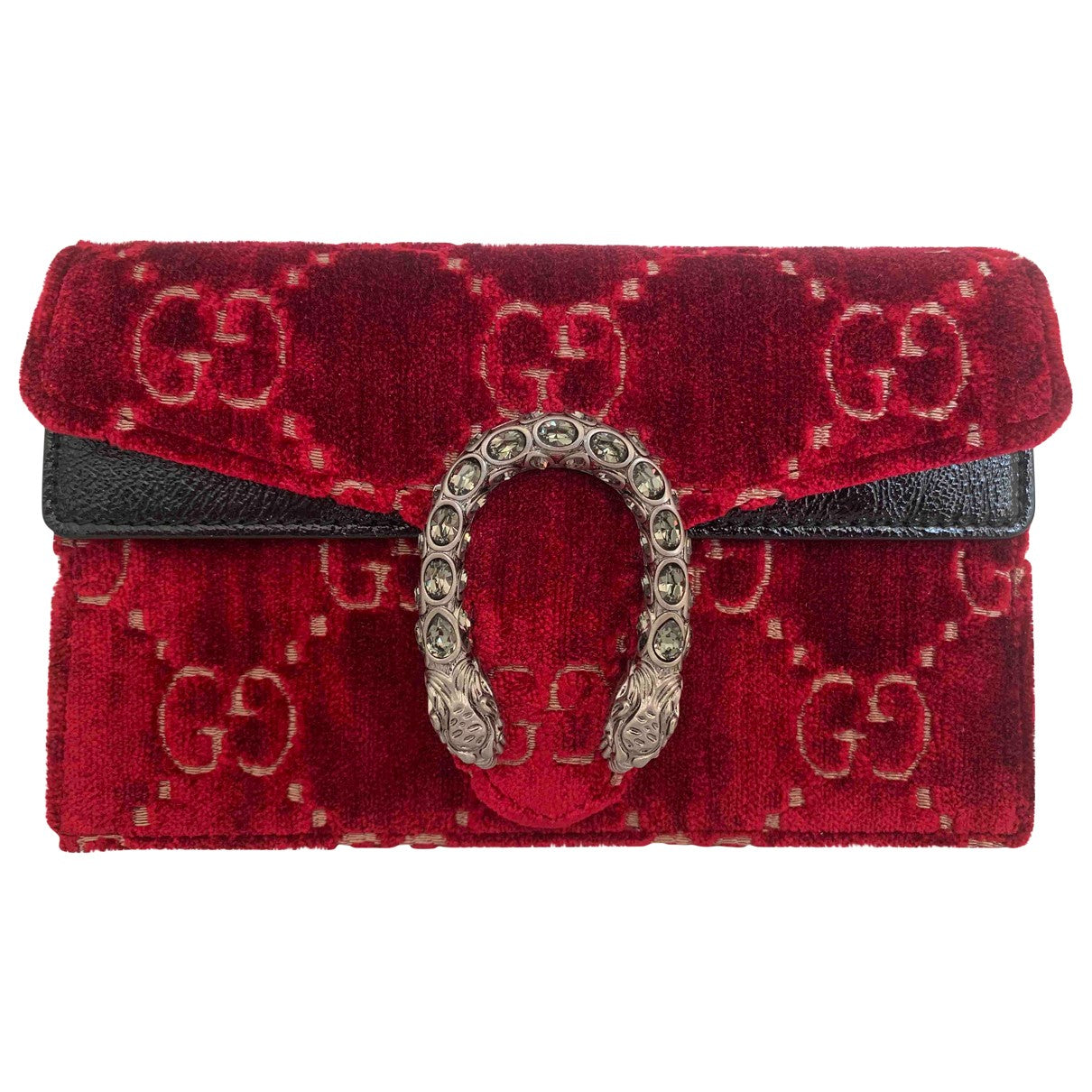 Gucci dionysus red velvet handbag