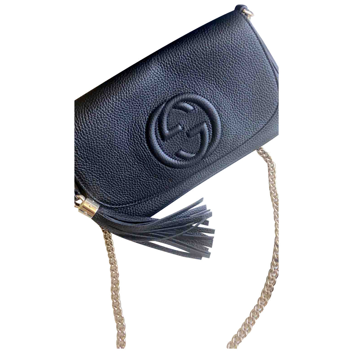 Gucci soho black leather handbag
