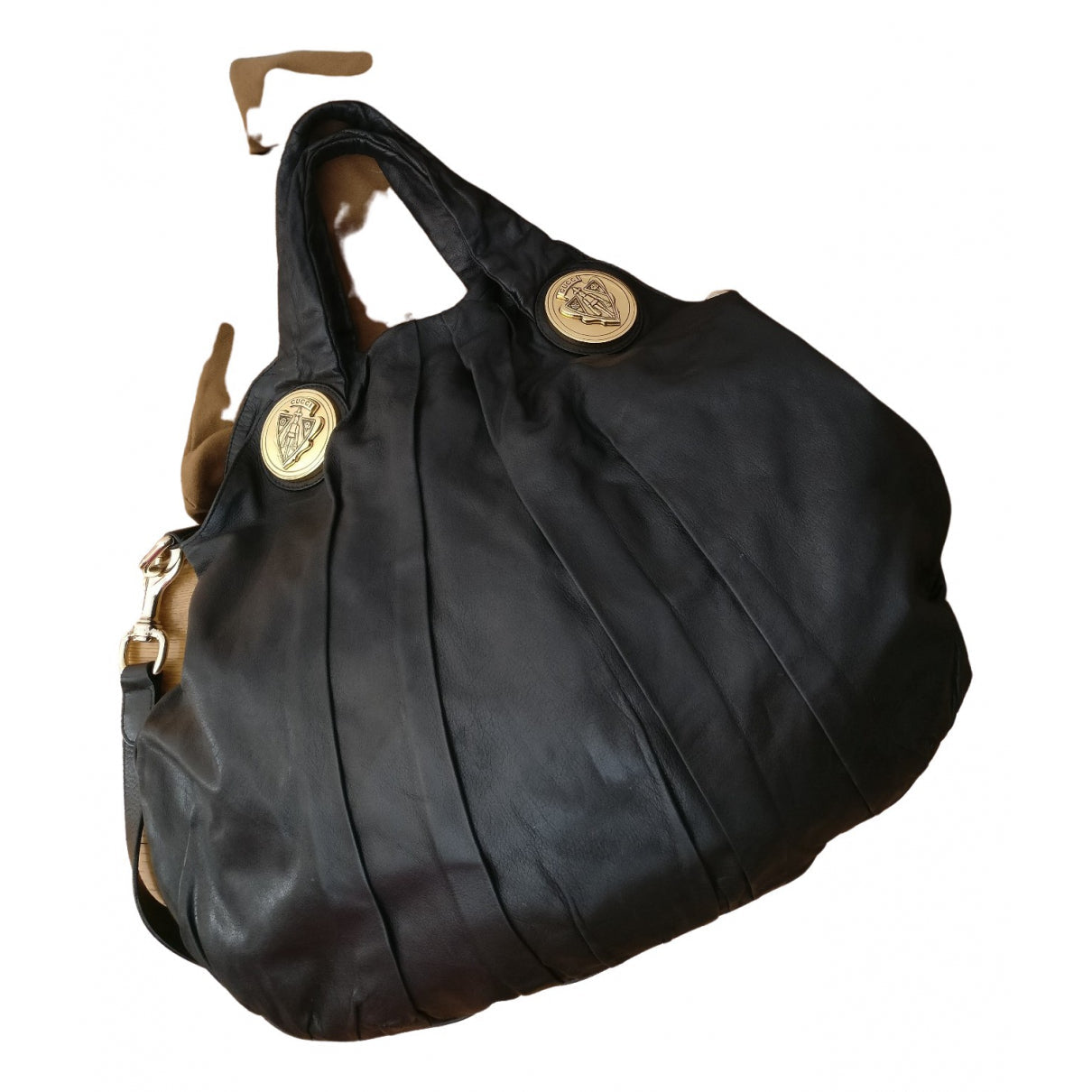 Gucci hysteria black leather handbag
