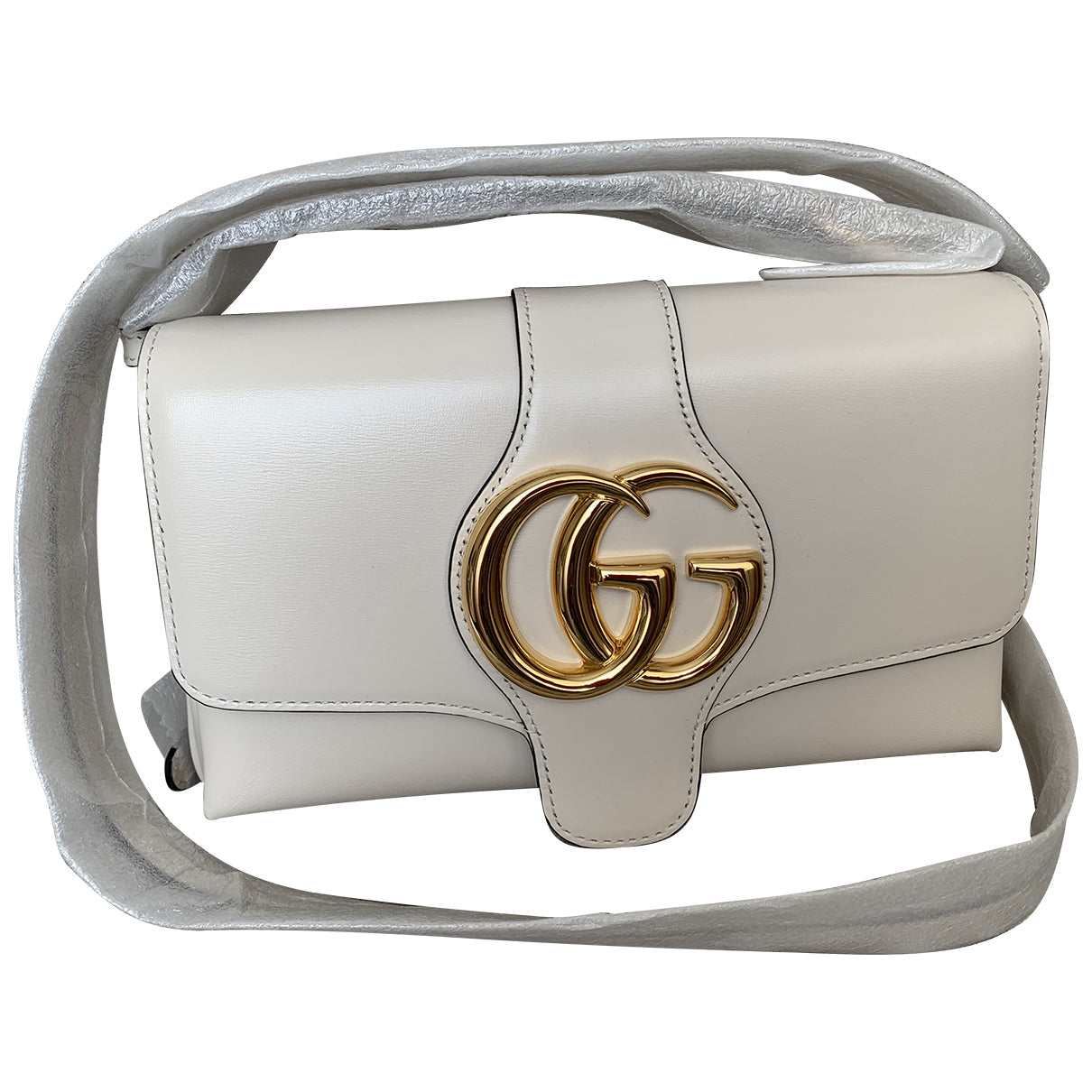 Gucci arli white leather handbag