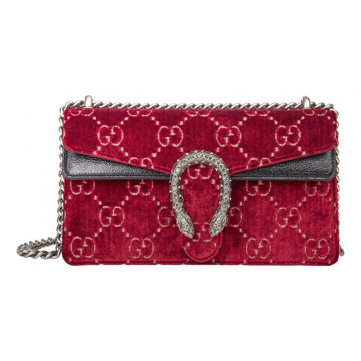 Gucci dionysus red velvet handbag