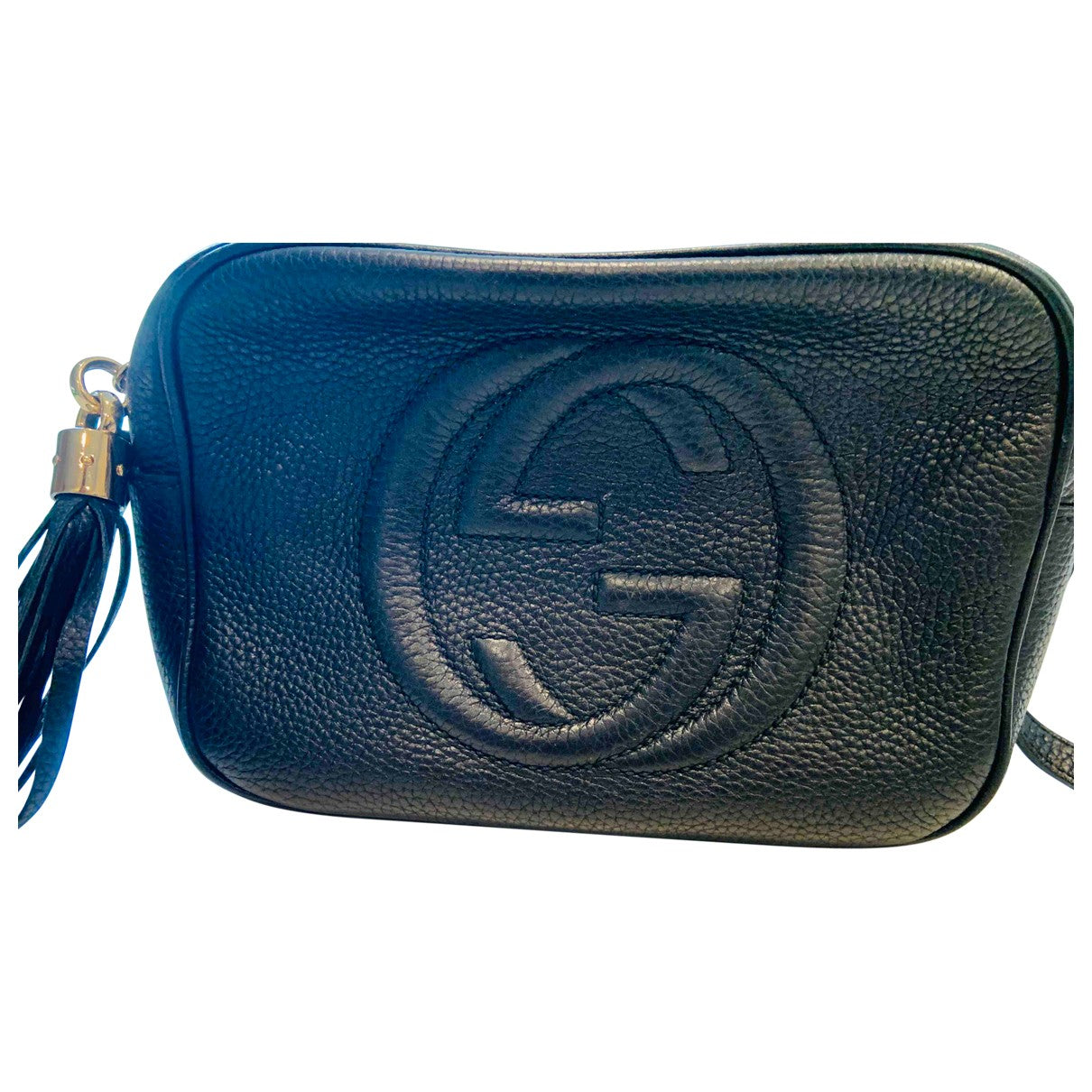 Gucci soho black leather handbag
