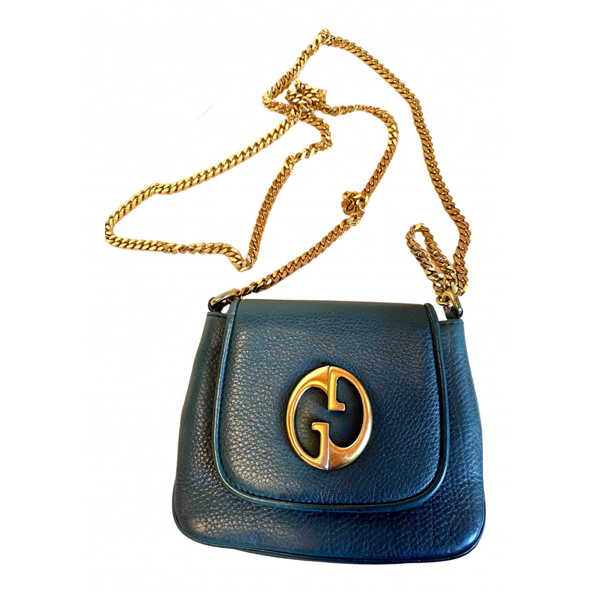 Gucci 1973 black leather handbag