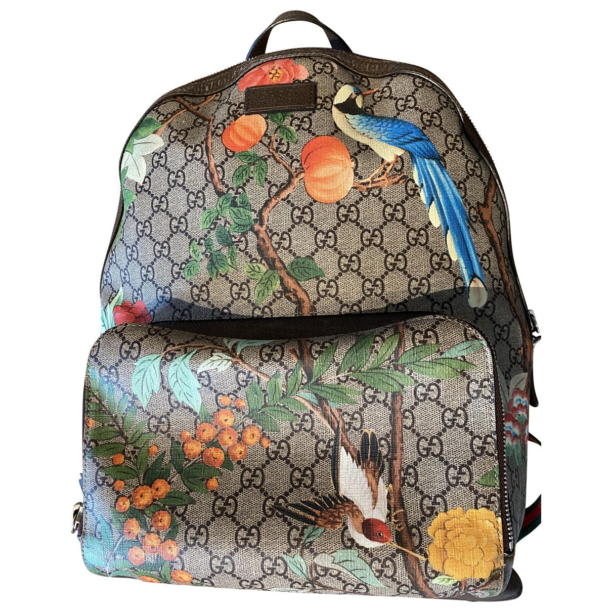 Gucci multicolour cloth backpacks