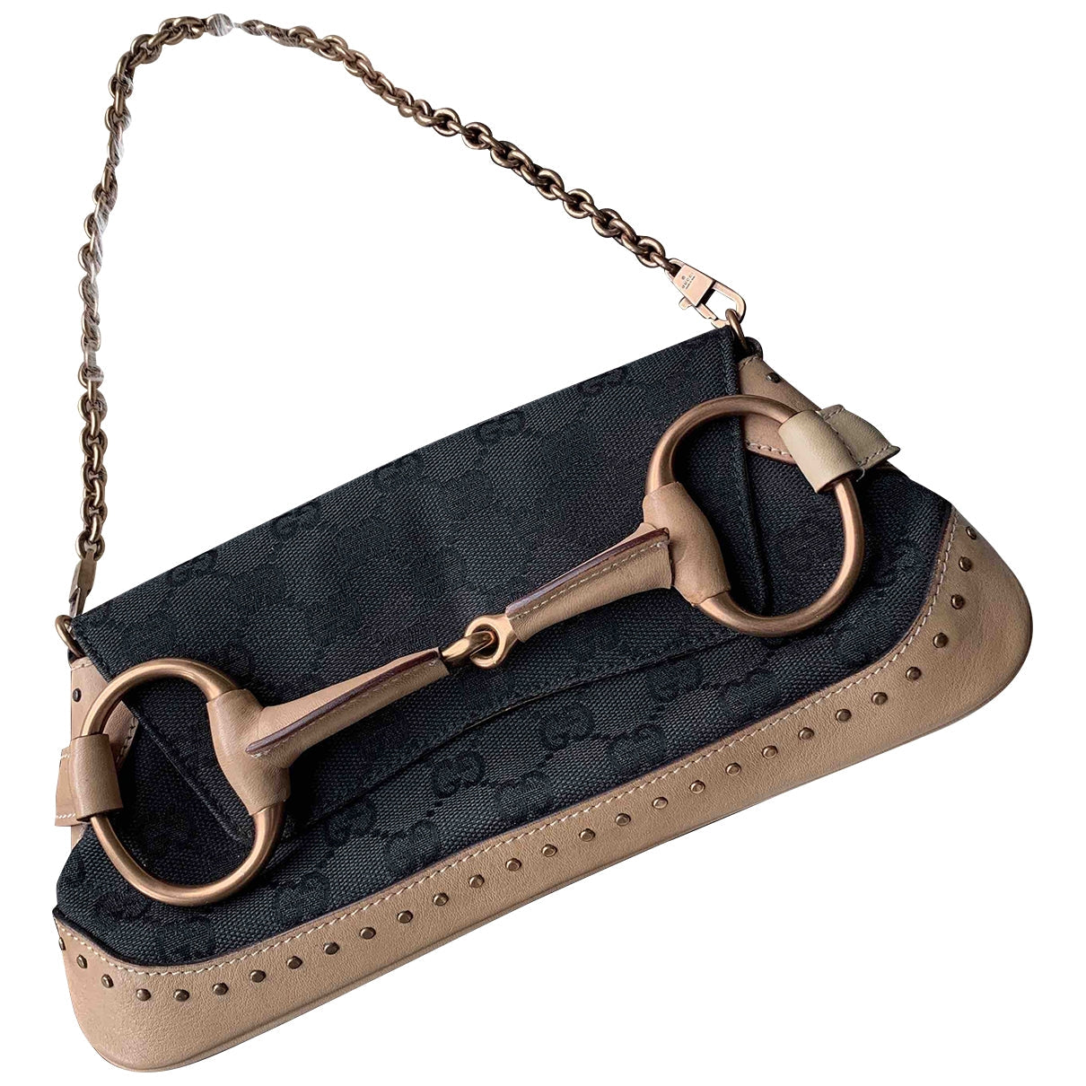 Gucci black leather handbag