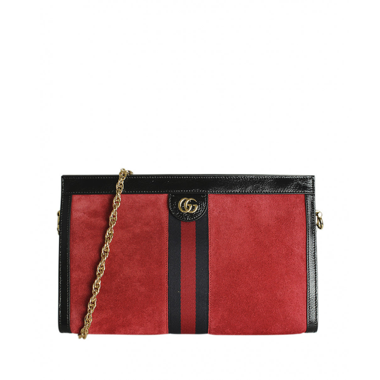 Gucci ophidia red suede handbag