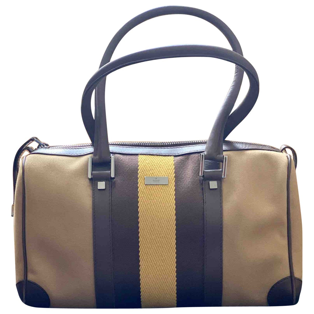 Gucci beige cloth handbag