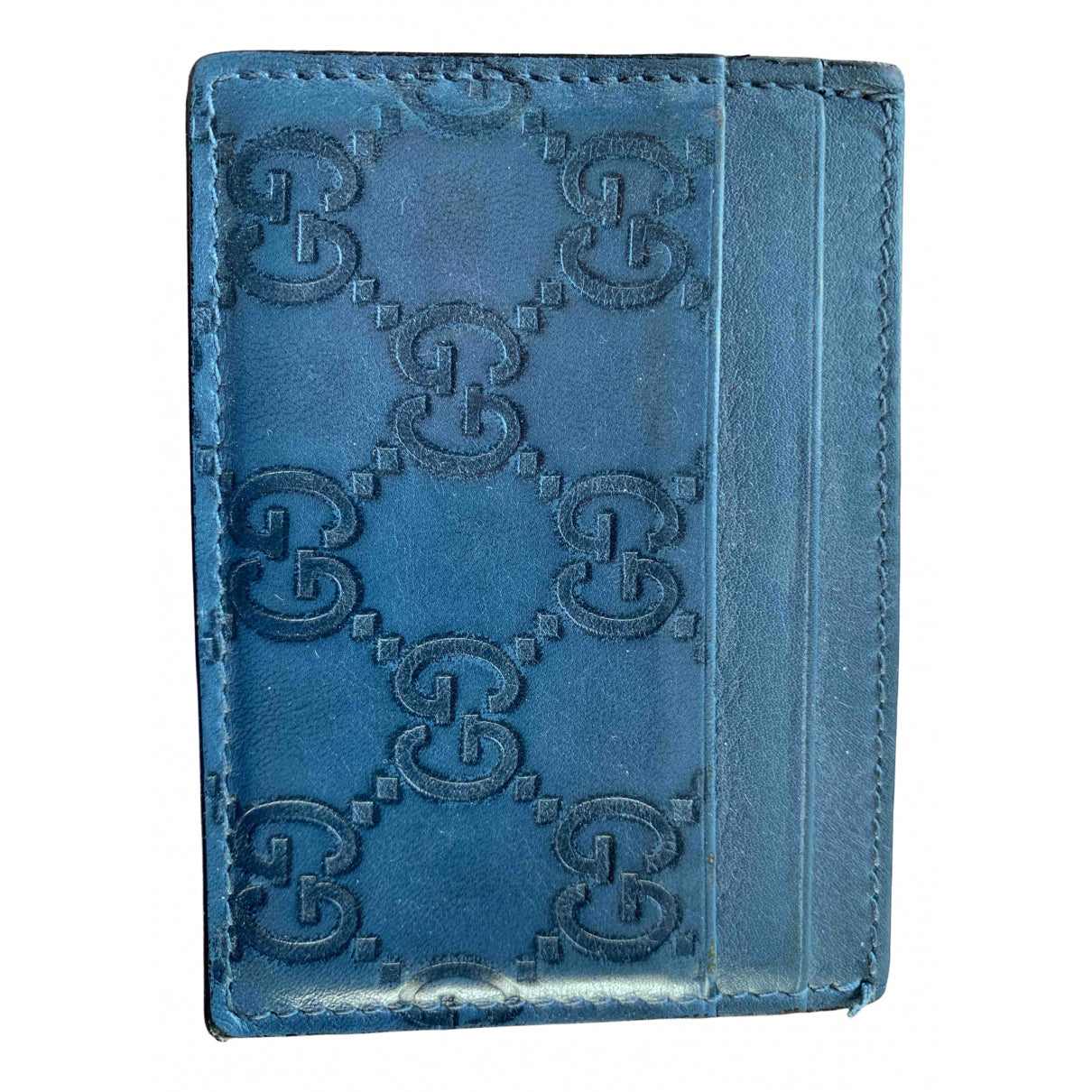 Gucci blue leather case