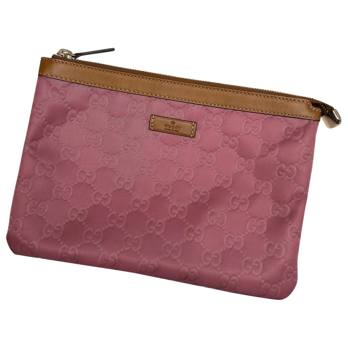 Gucci purple cloth clutch bag