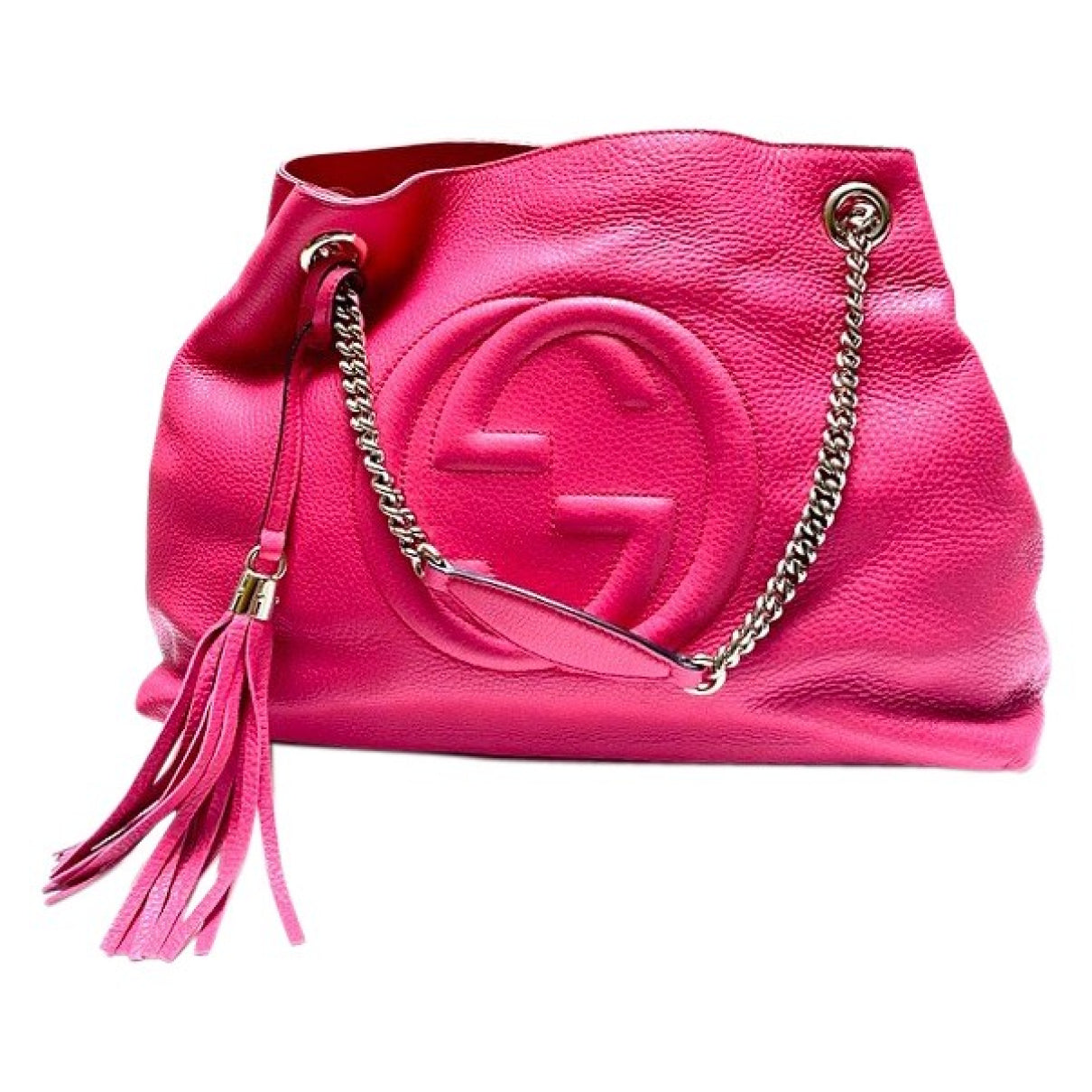 Gucci soho pink leather handbag