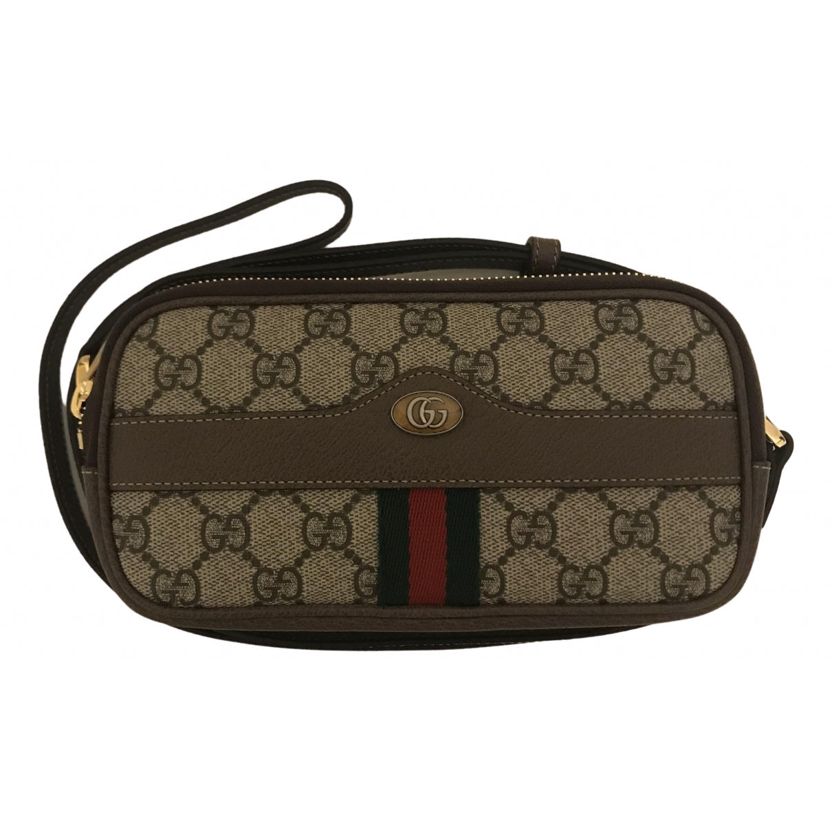 Gucci ophidia brown cloth handbag