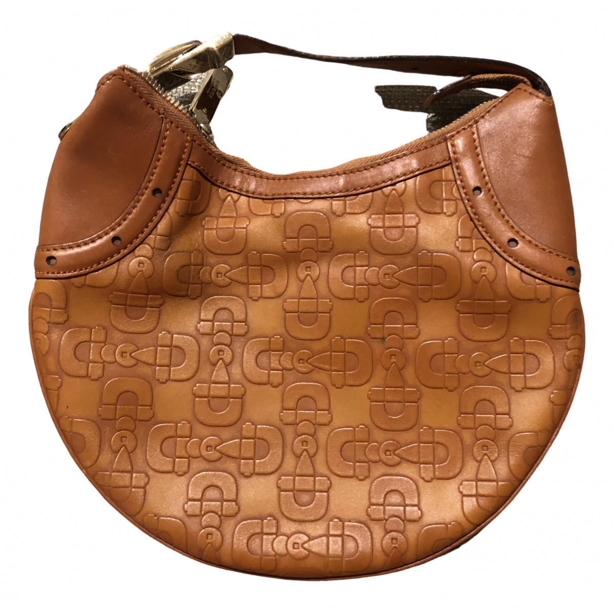 Gucci orange leather handbag