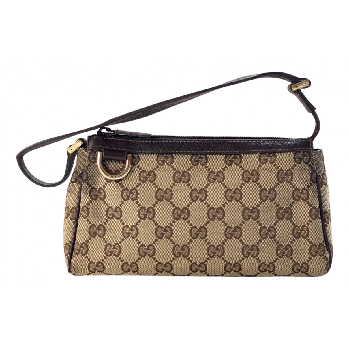 Gucci brown cloth handbag