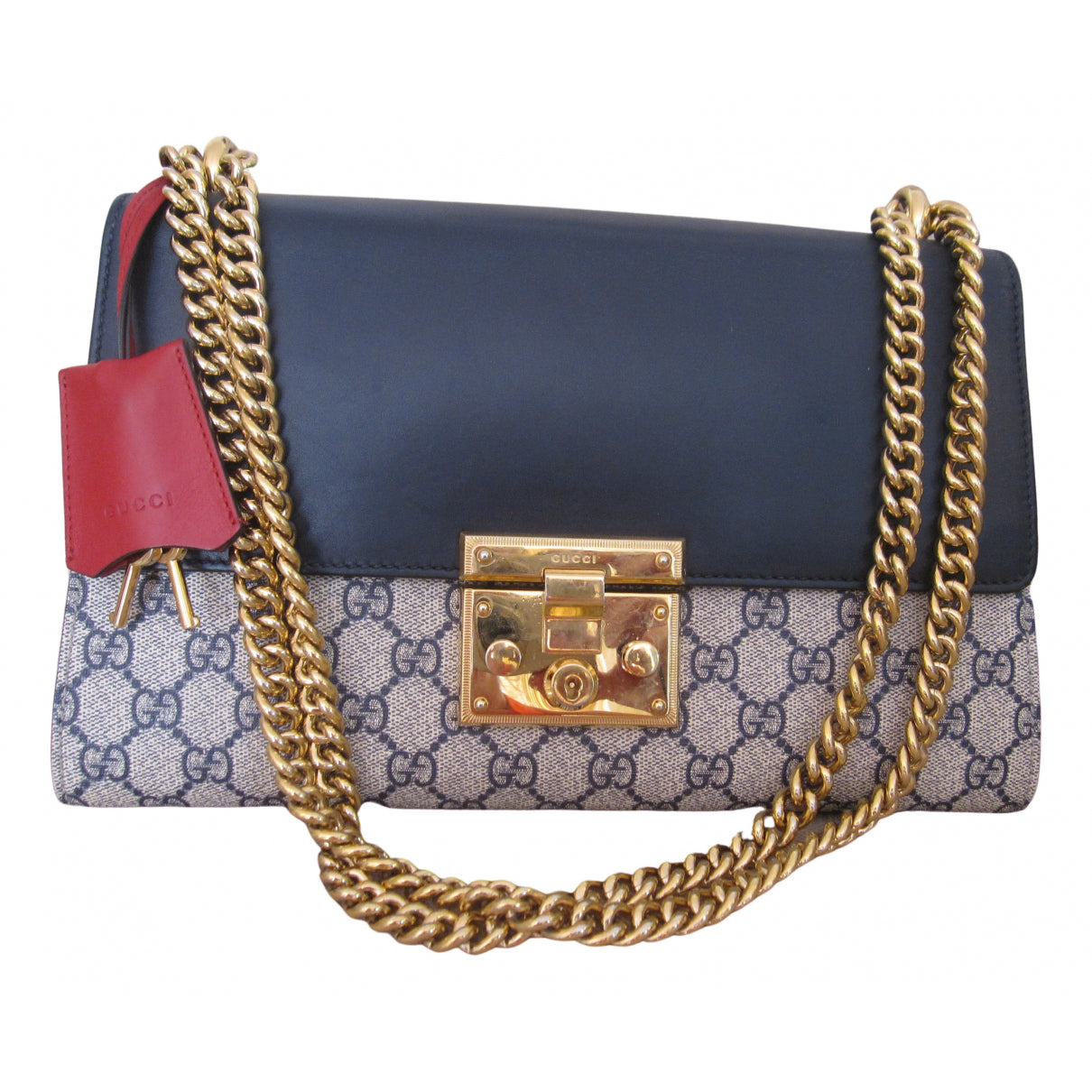 Gucci padlock multicolour cloth handbag