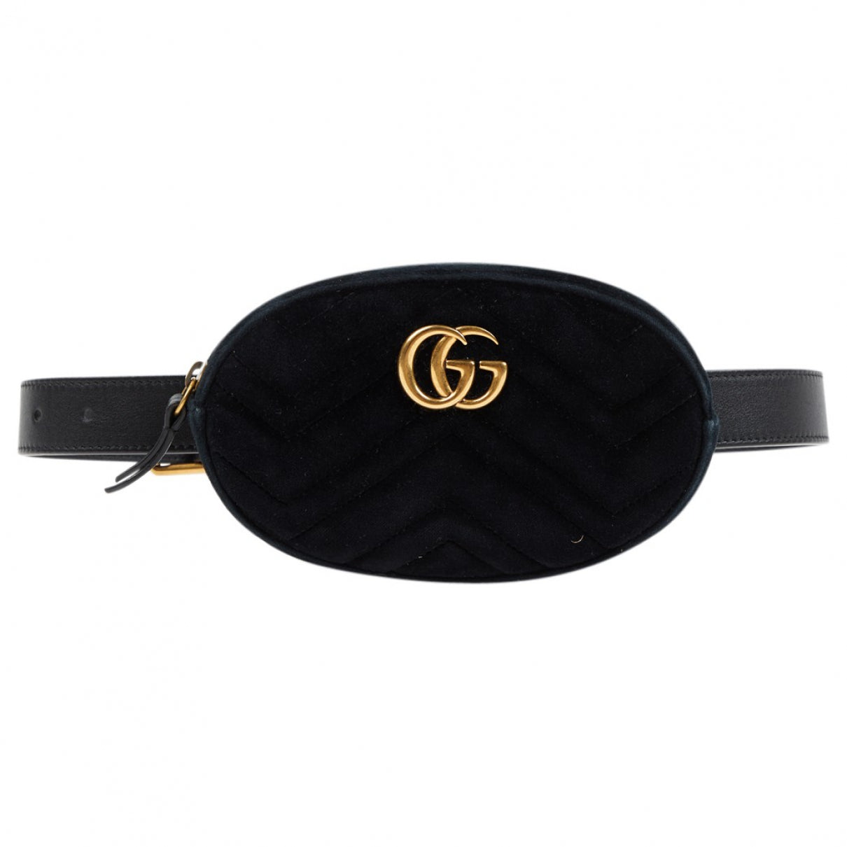 Gucci black velvet handbag