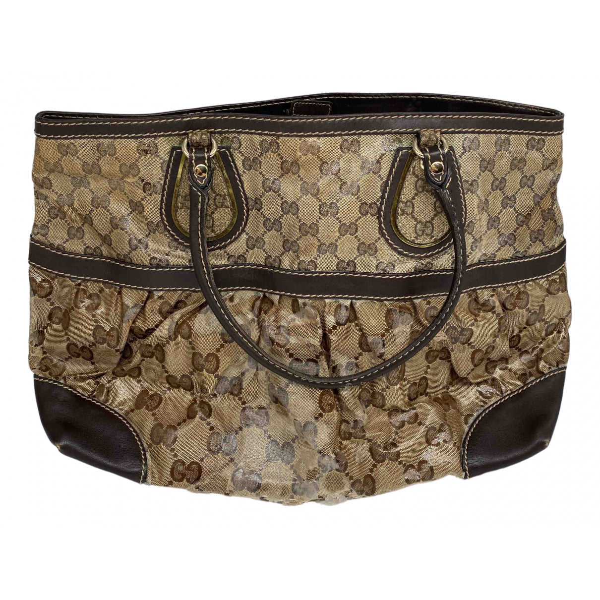 Gucci beige cloth handbag
