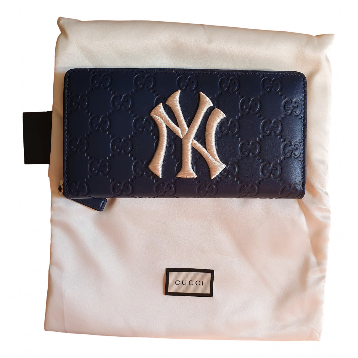 Gucci blue leather case
