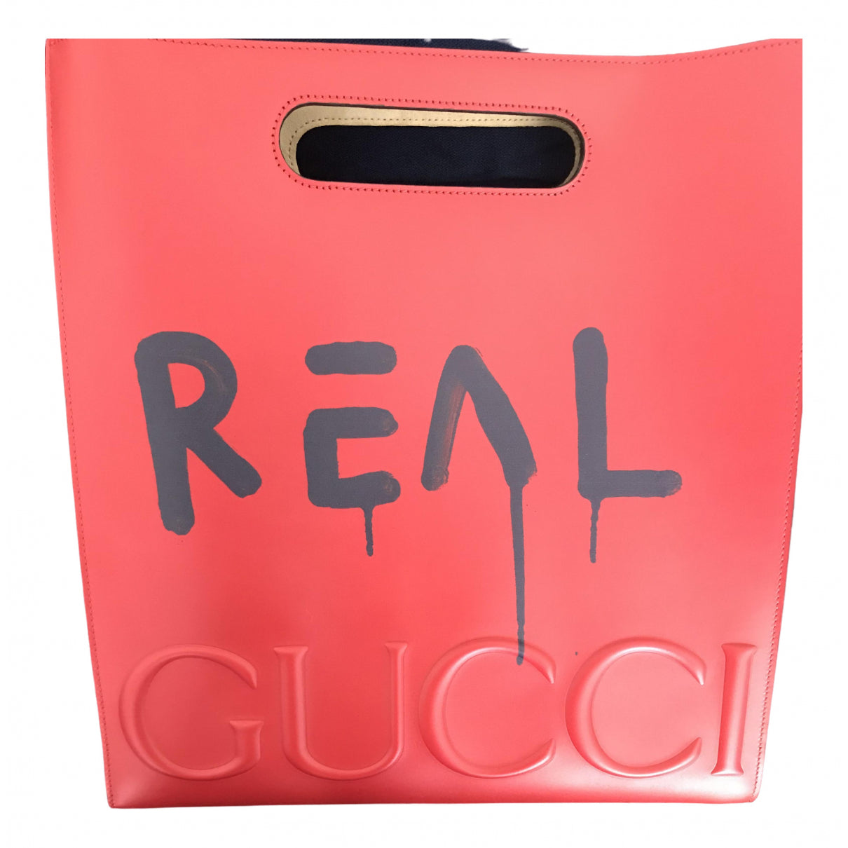 Gucci red leather handbag