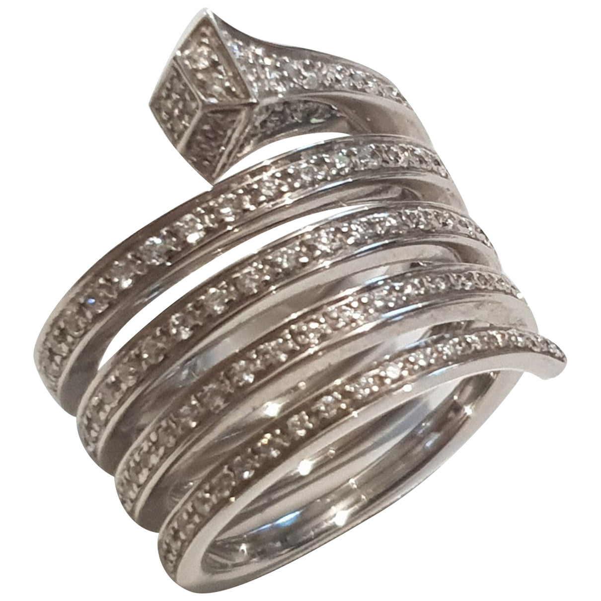 Gucci silver white gold rings