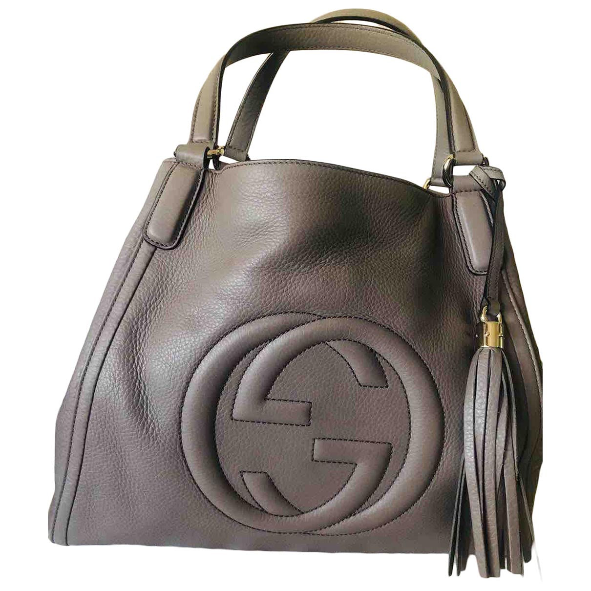 Gucci soho beige leather handbag