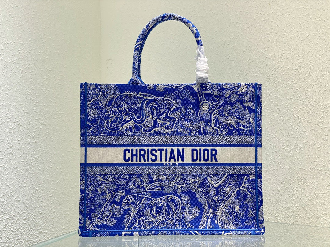 Book Cd Blue Large Book Tote Bag Cd M1286Zrvjm808