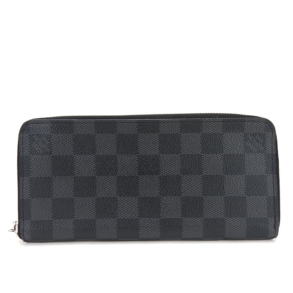 Louis Vuitton Long Purse N63095 Damier Grafitte Black Wallet Case
