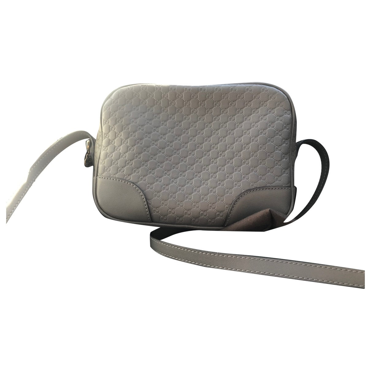 Gucci bree grey leather handbag