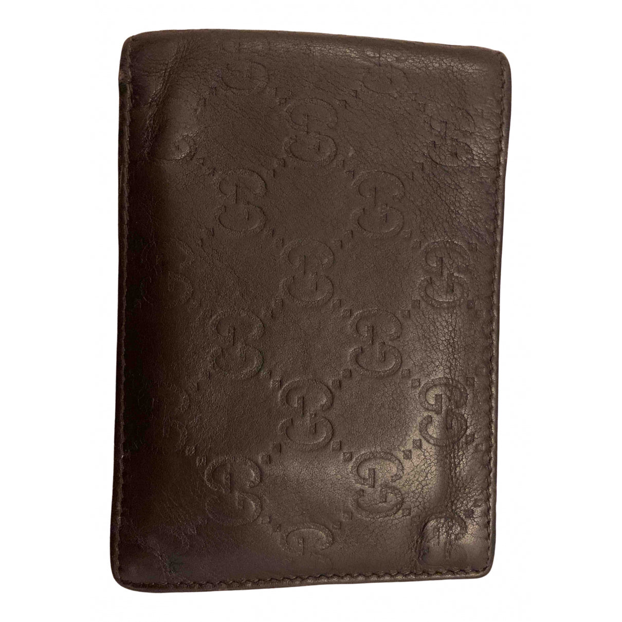 Gucci brown leather case