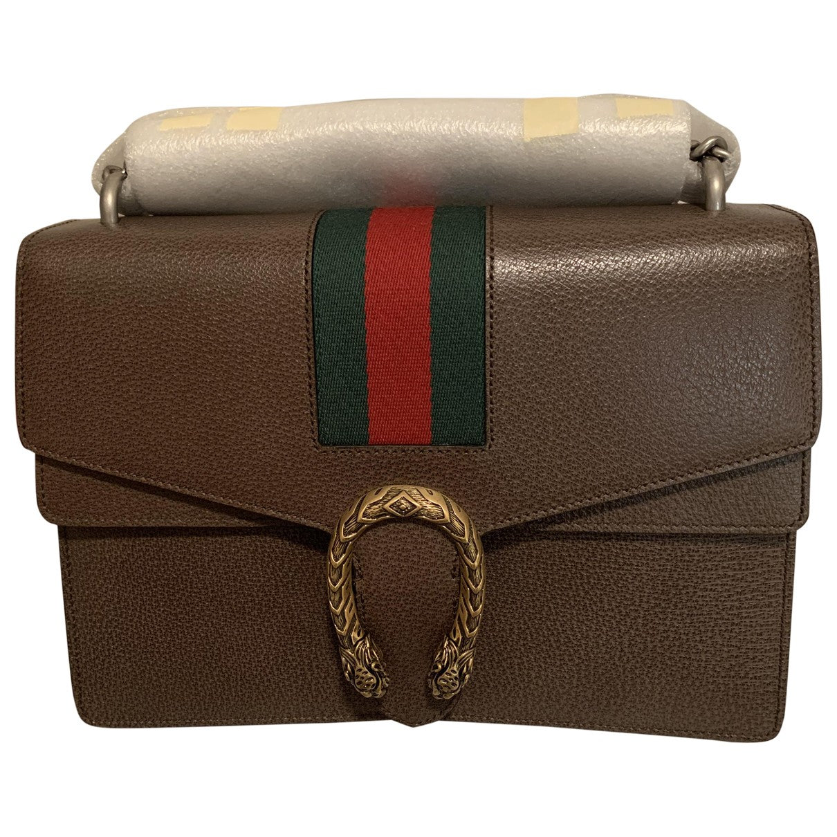 Gucci dionysus brown leather handbag