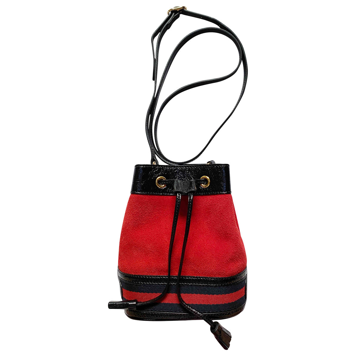 Gucci ophidia red suede handbag