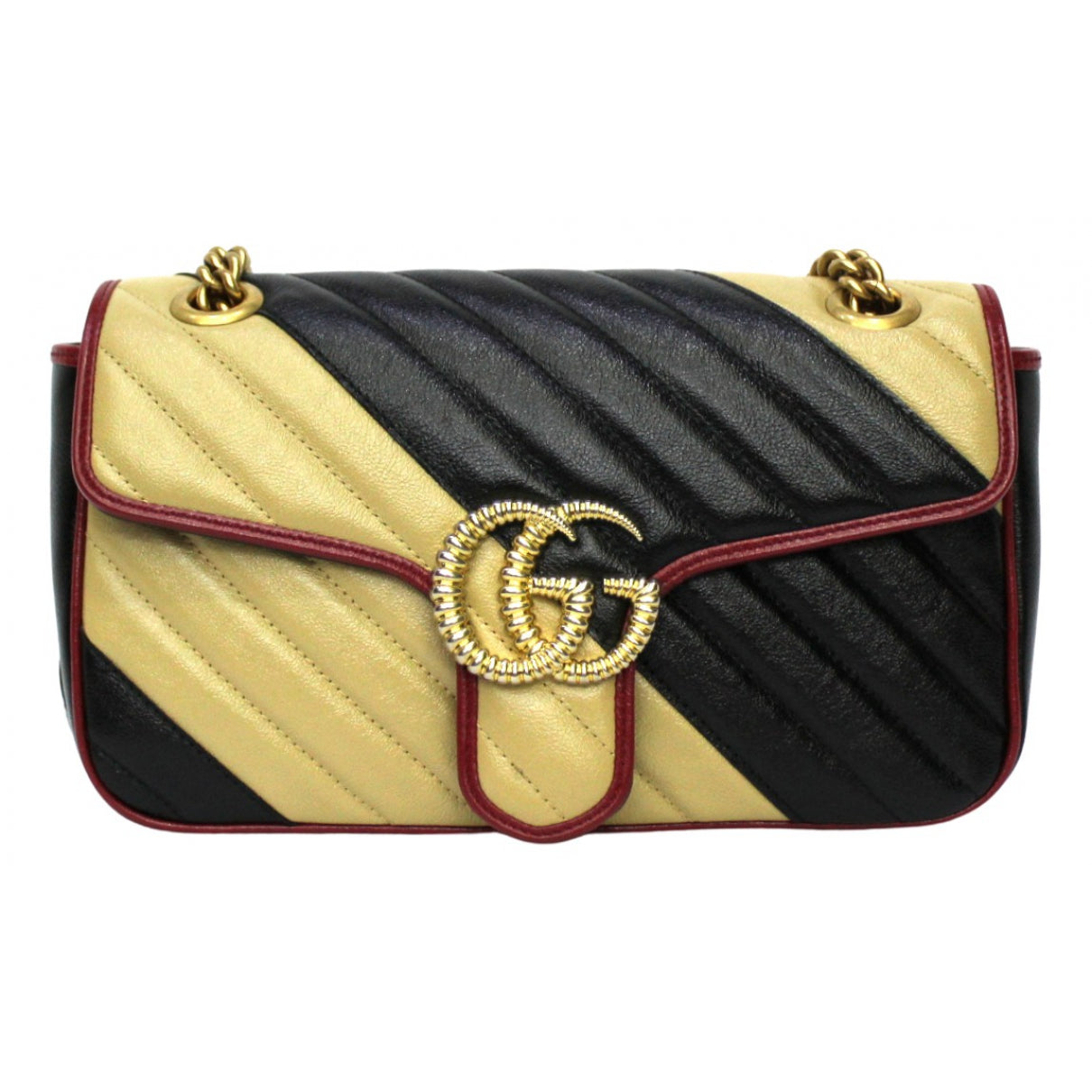 Gucci marmont multicolour leather handbag