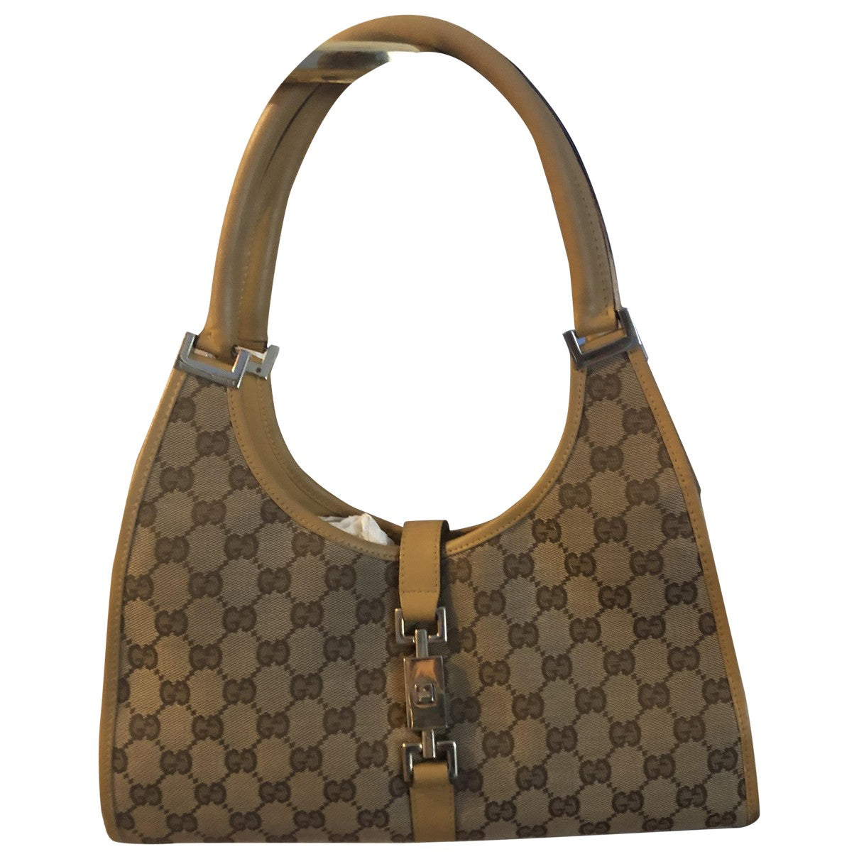 Gucci beige cloth handbag